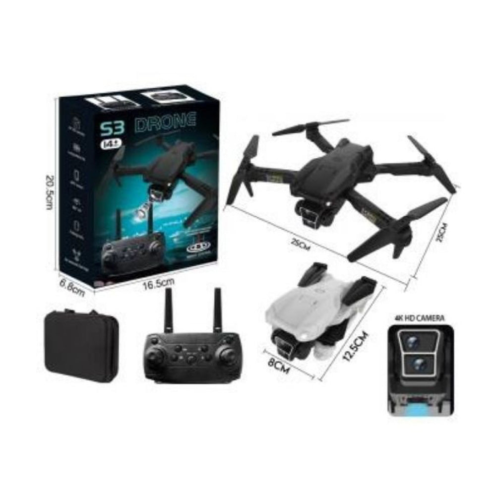 Drone S3 Τηλεκατευθυνόμενο με Διπλή Κάμερα 4K