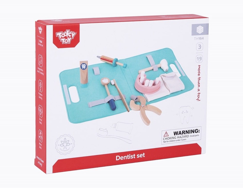 Tooky Toy Ξυλινο Σετ Οδοντιατρου