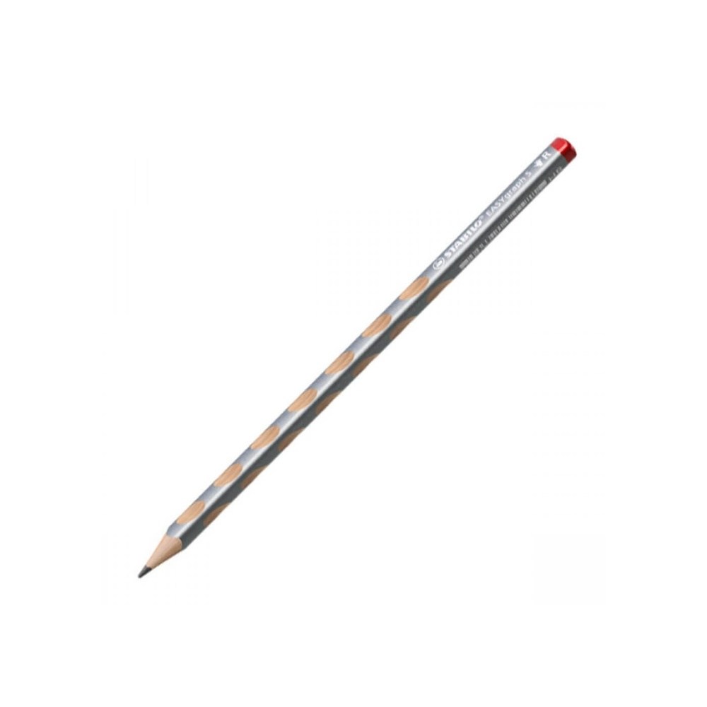 StabiloΜολυβι Stabilo Easygraph Hb Για Δεξιοχειρες Μεταλλικο Ασημιpapell.gr