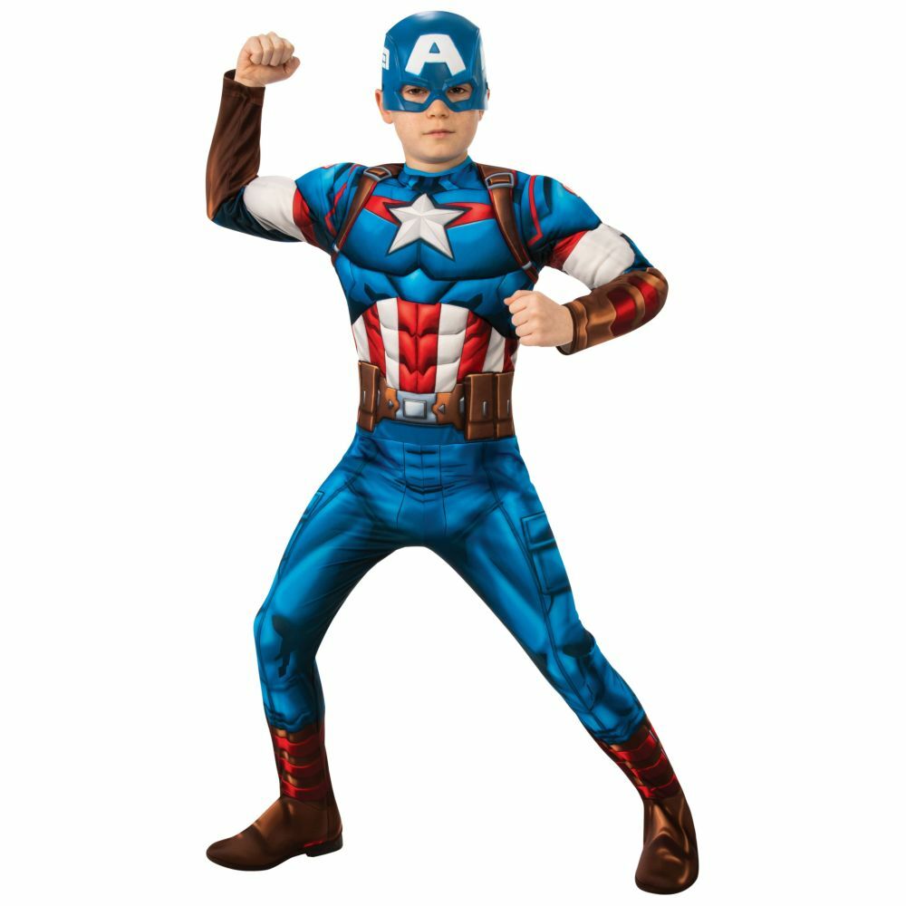 Rubies Αποκριατικη Στολη Captain America Deluxe