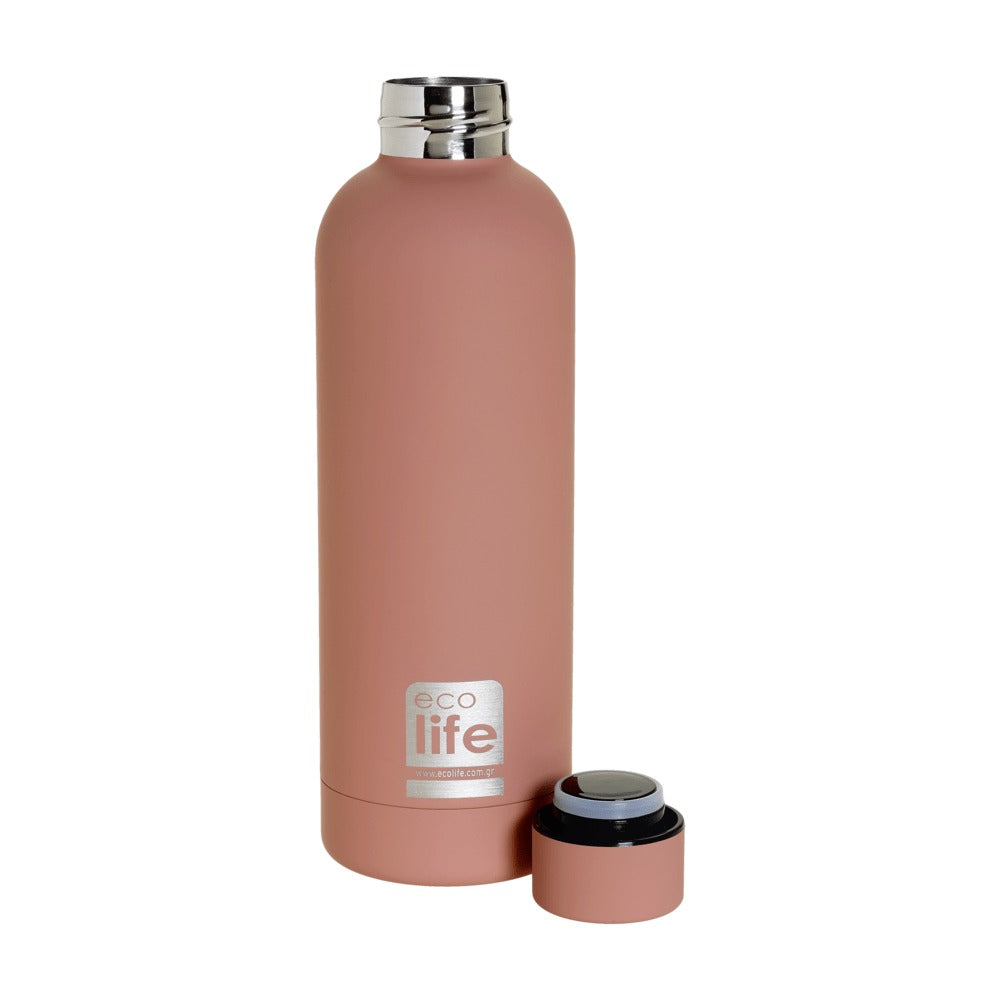 EcolifeEcolife Μεταλλικό Μπουκάλι Θερμός Rose 500mlpapell.gr