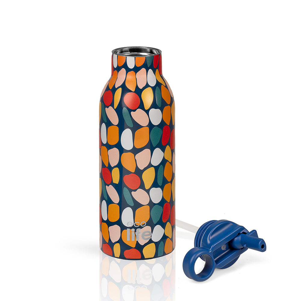 Ecolife Ανοξείδωτο Παγούρι Θερμός Stones 550ml