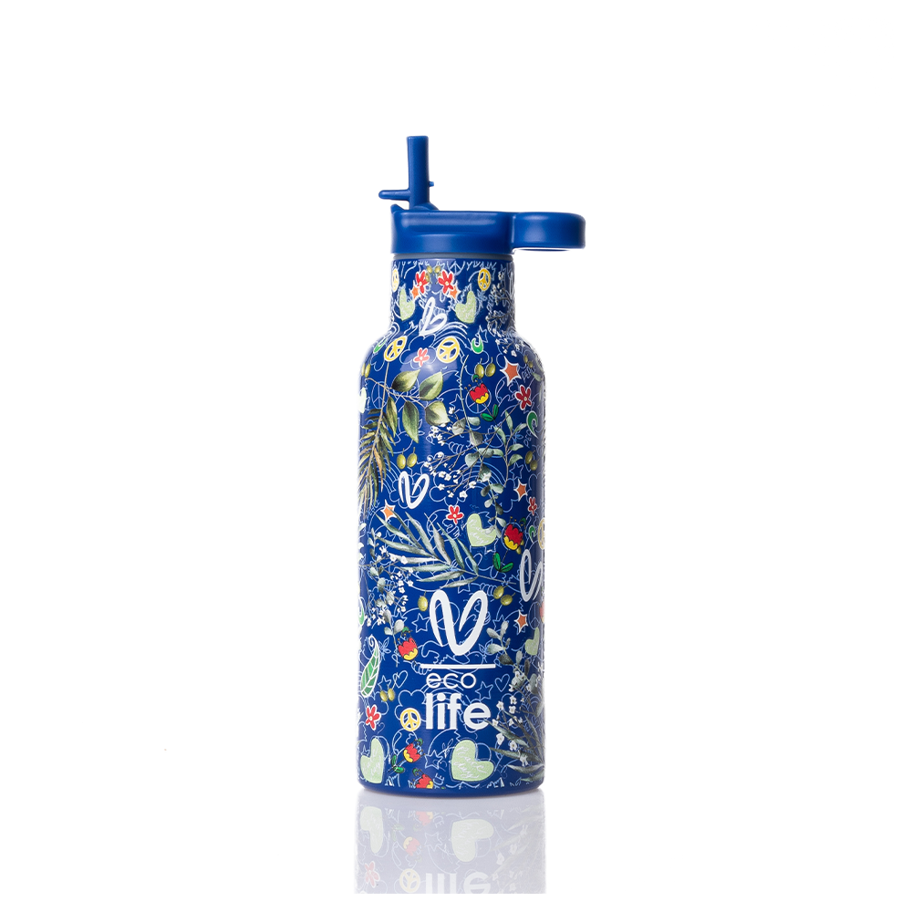 EcolifeEcolife Ανοξείδωτο Παγούρι Θερμός Vasiliki - Blue 500mlpapell.gr