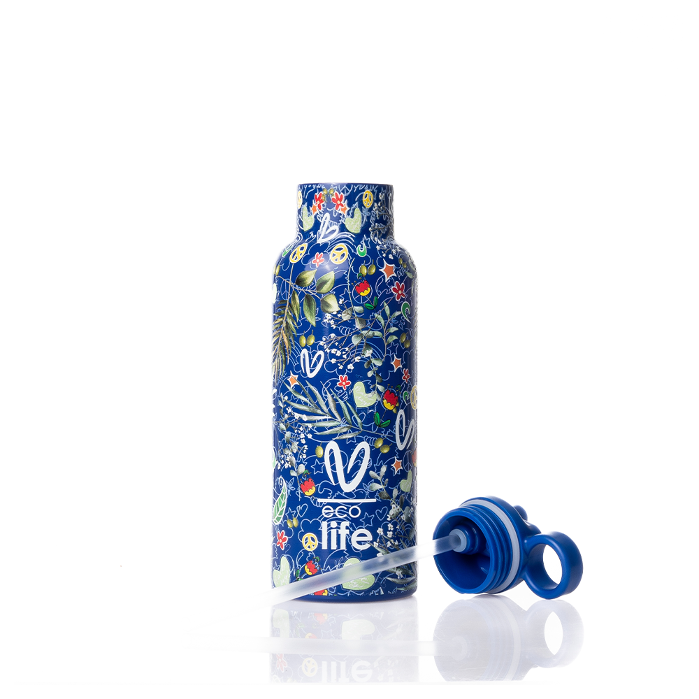 EcolifeEcolife Ανοξείδωτο Παγούρι Θερμός Vasiliki - Blue 500mlpapell.gr