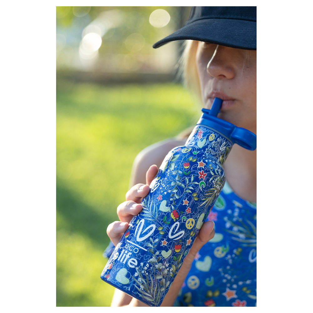 EcolifeEcolife Ανοξείδωτο Παγούρι Θερμός Vasiliki - Blue 500mlpapell.gr