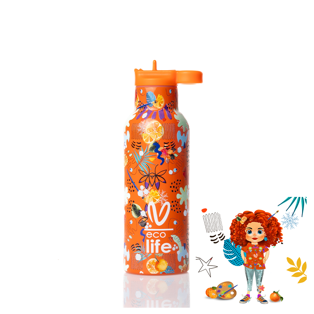 Ecolife Ανοξείδωτο Παγούρι Θερμός Vasiliki - Ice 500ml