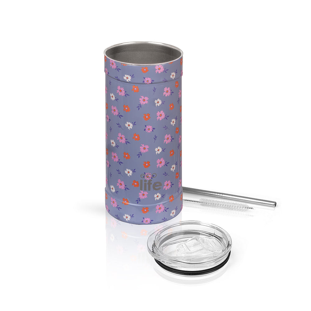Ecolife Coffee Θερμός Ανοξείδωτο Flower Bloom με Καλαμάκι 500ml