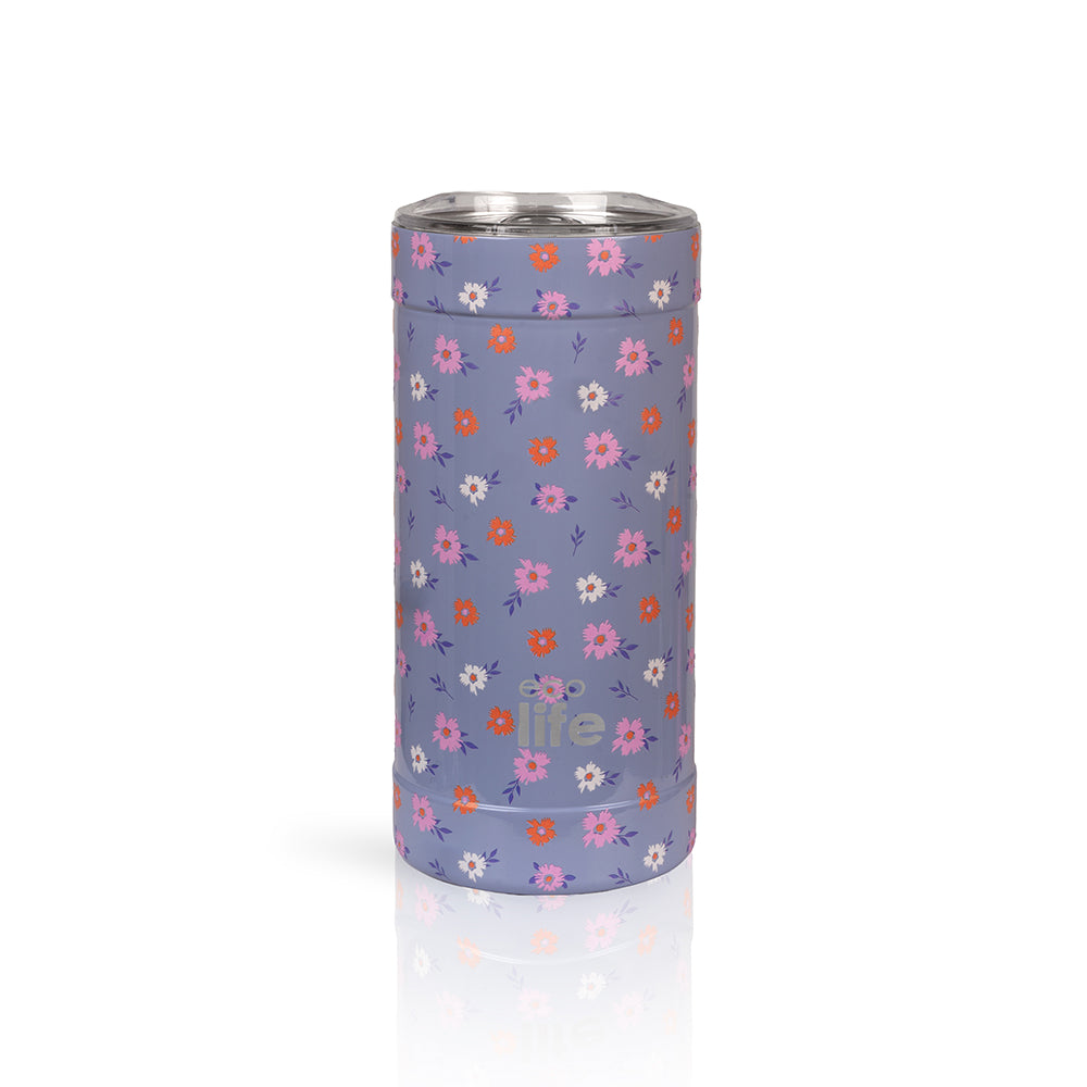 Ecolife Coffee Θερμός Ανοξείδωτο Flower Bloom με Καλαμάκι 500ml
