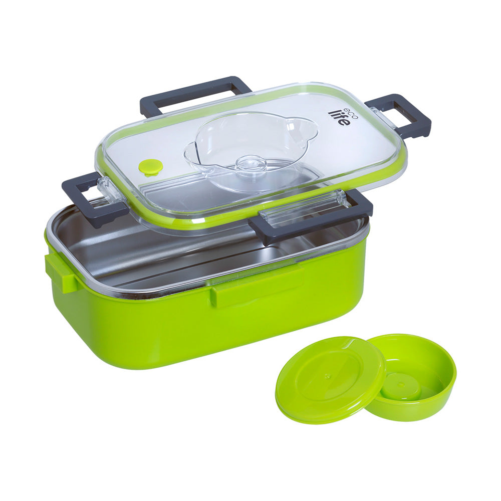 ECOLIFEEcolife Φαγητοδοχείο Ορθογώνιο Double Wall Πράσινο 850 mlpapell.gr