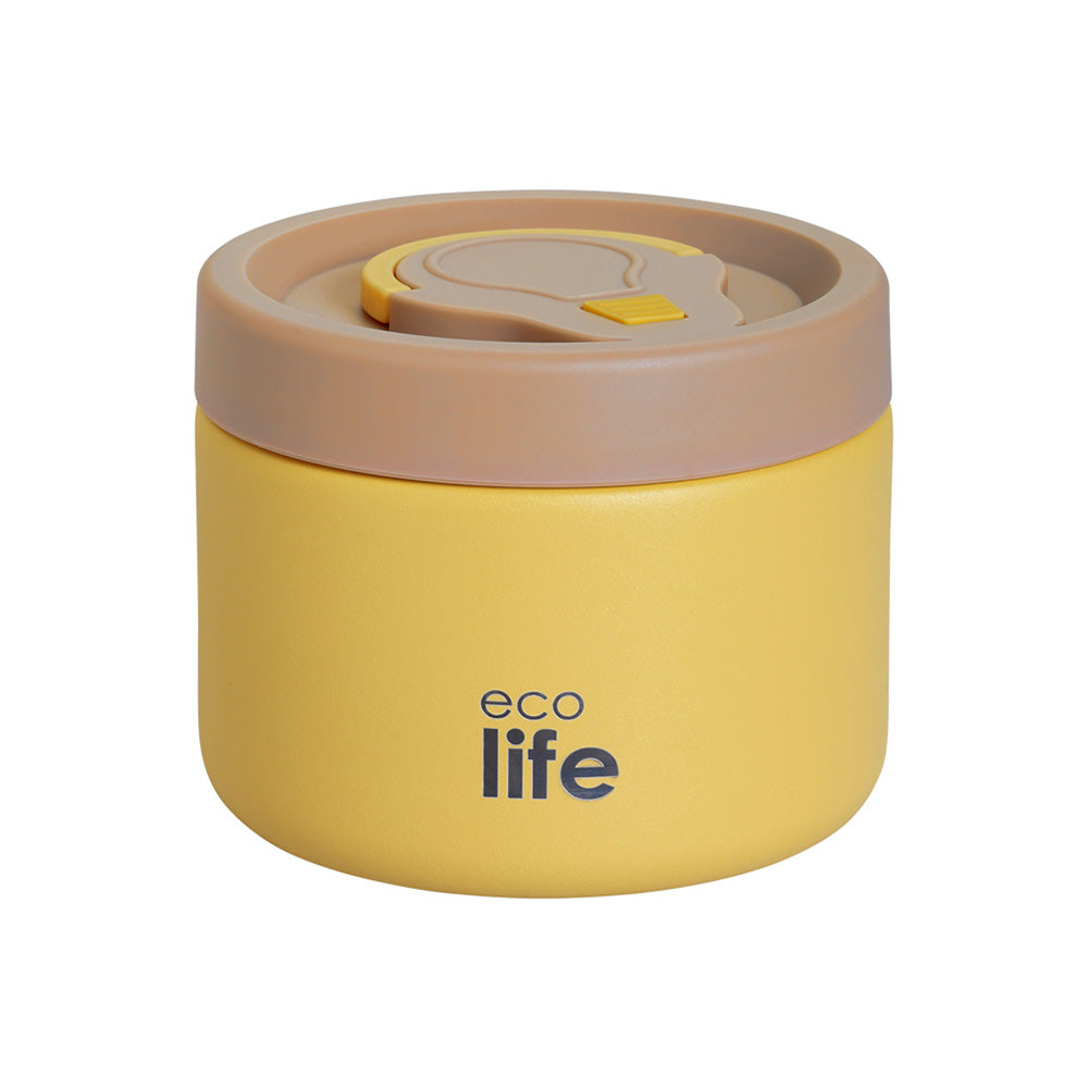 ECOLIFEEcolife Φαγητοδοχείο Θερμός Στρόγγυλο Κίτρινο 650 mlpapell.gr