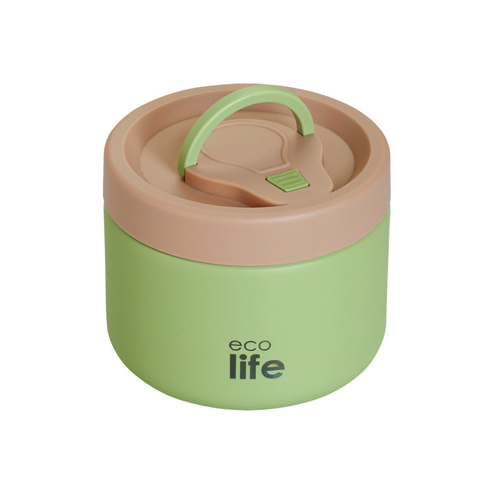 ECOLIFEEcolife Φαγητοδοχείο Θερμός Στρόγγυλο Πράσινο 650 mlpapell.gr