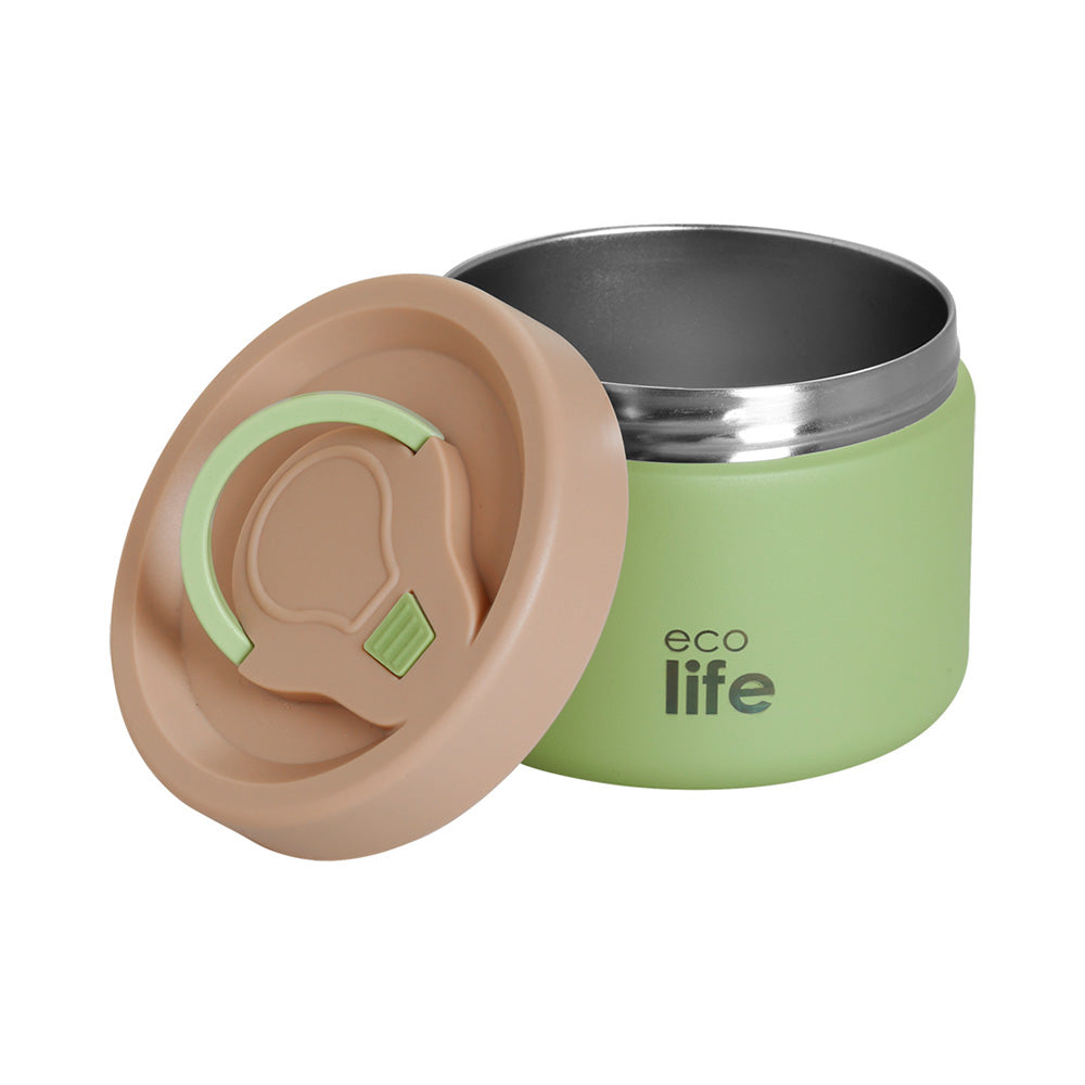 ECOLIFEEcolife Φαγητοδοχείο Θερμός Στρόγγυλο Πράσινο 650 mlpapell.gr
