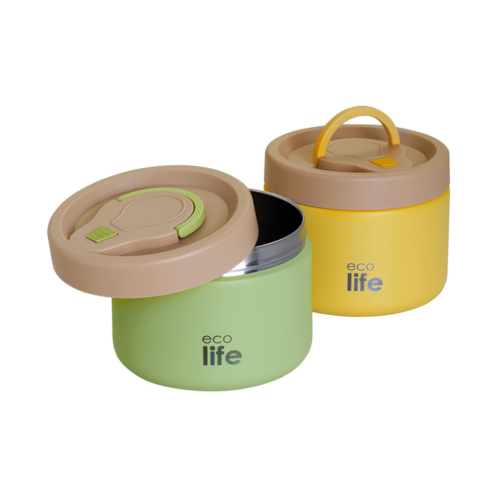 ECOLIFEEcolife Φαγητοδοχείο Θερμός Στρόγγυλο Πράσινο 650 mlpapell.gr