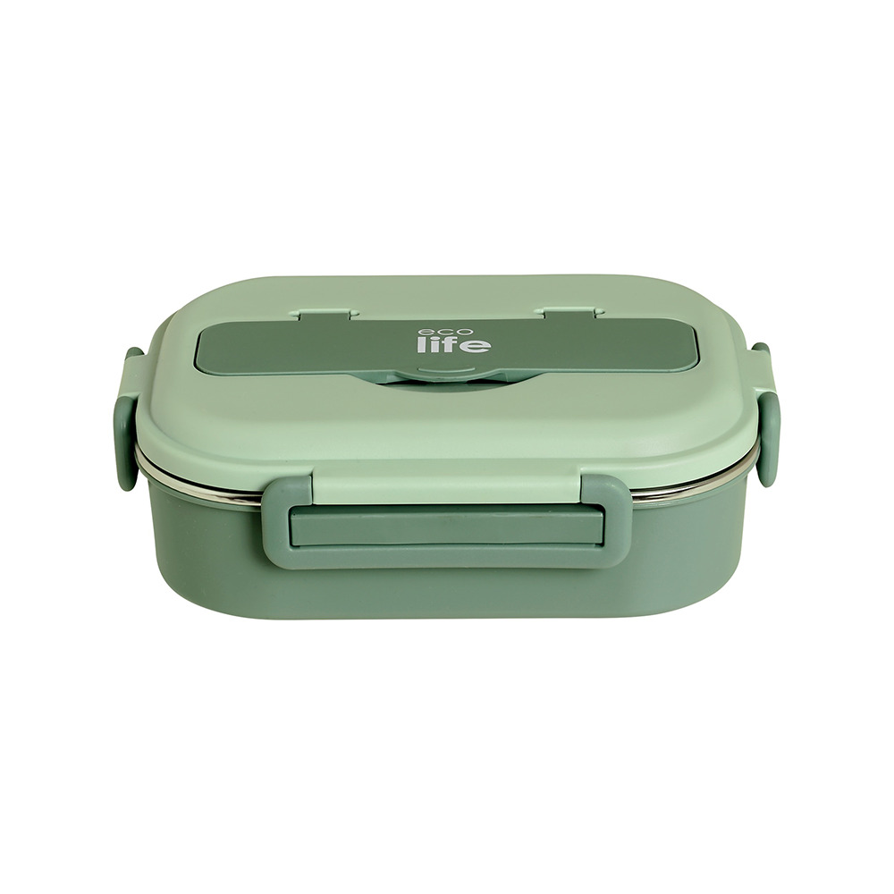 Ecolife Φαγητοδοχείο 3 Θέσεων Πράσινο 1 Ltr