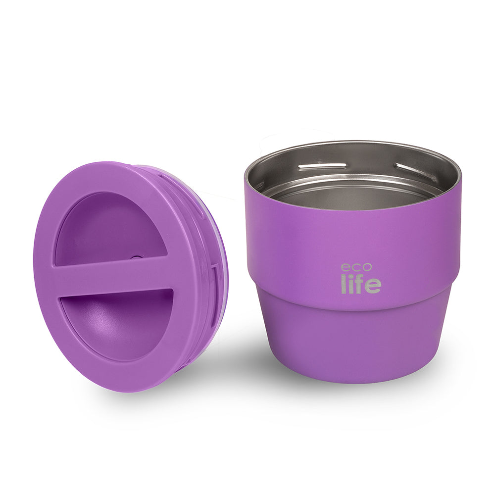 Ecolife Φαγητοδοχείο Θερμός Στρόγγυλο Μωβ 750 ml