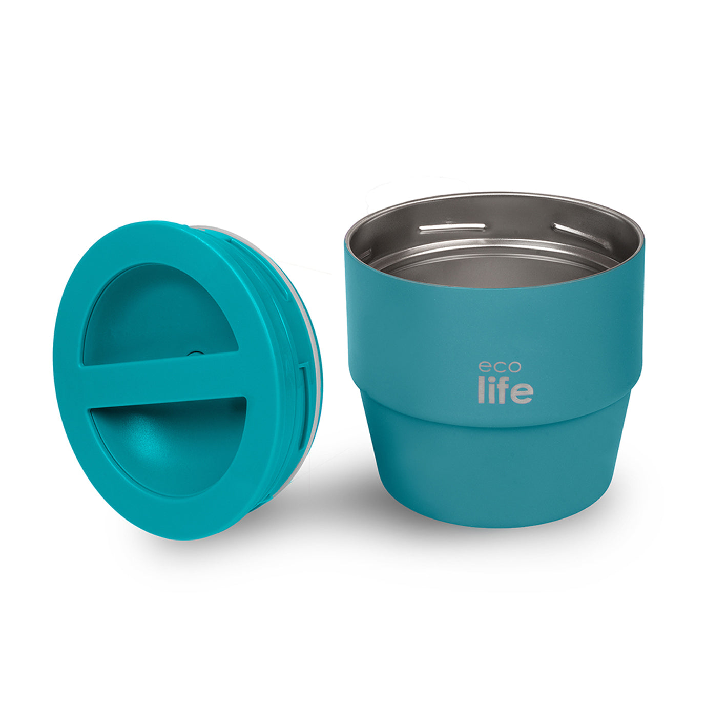 Ecolife Φαγητοδοχείο Θερμός Στρόγγυλο Πετρόλ 750 ml
