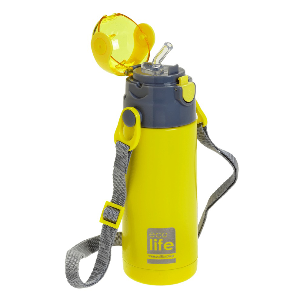 EcolifeEcolife Μεταλλικό Θερμός Παιδικο 400Ml- Κίτρινοpapell.gr