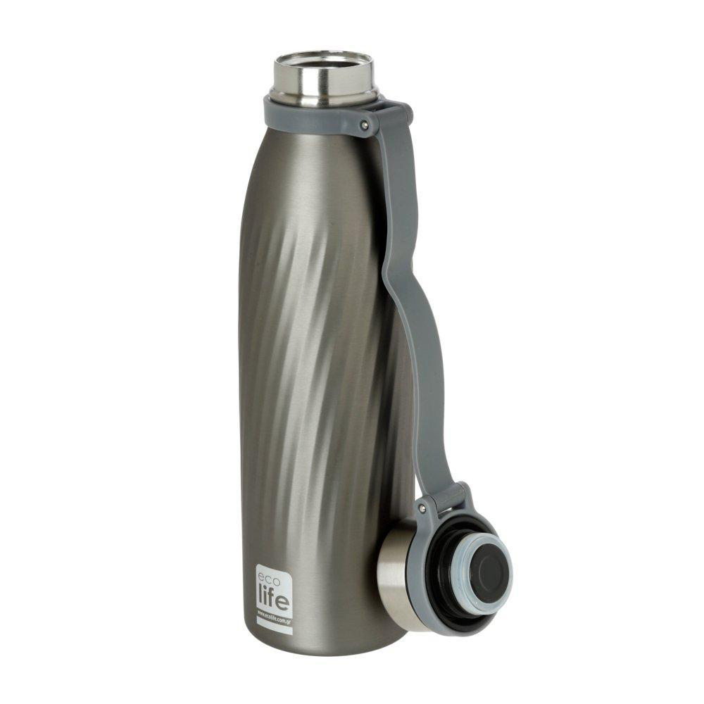 EcolifeEcolife Μεταλλικό Μπουκάλι Thermos Cool Grey 500 mlpapell.gr