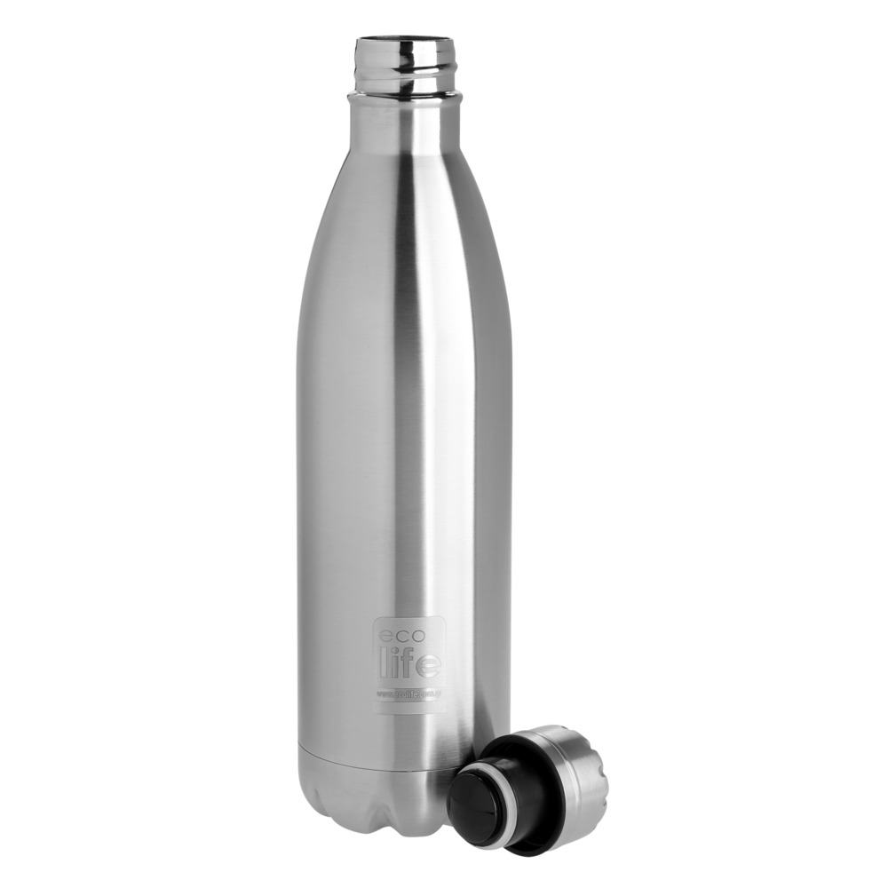 Ecolife Μεταλλικό Μπουκάλι Θερμός  Inox 750 ml