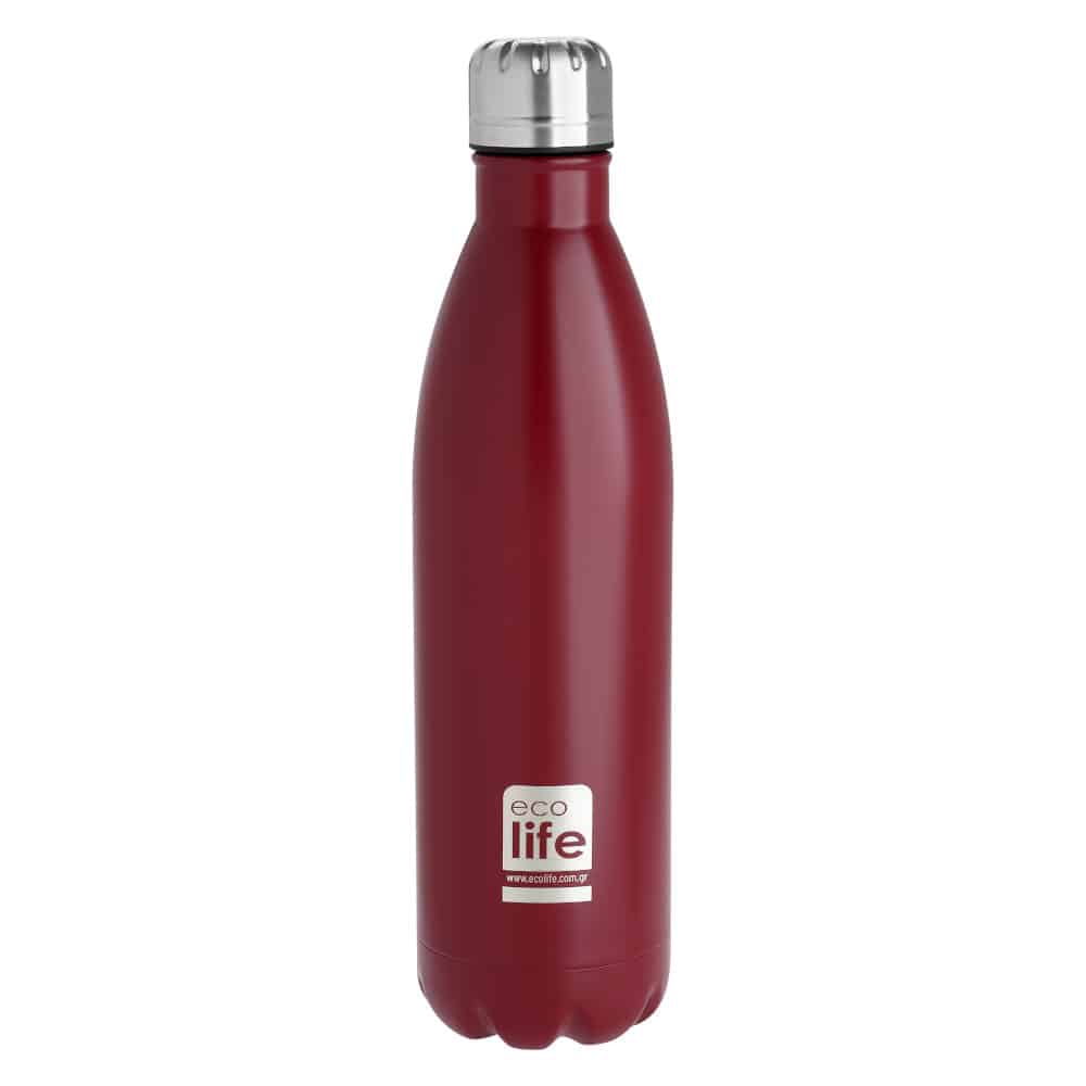 ECOLIFEEcolife Μεταλλικό Μπουκάλι Θερμός - Κόκκινο 750 mlpapell.gr