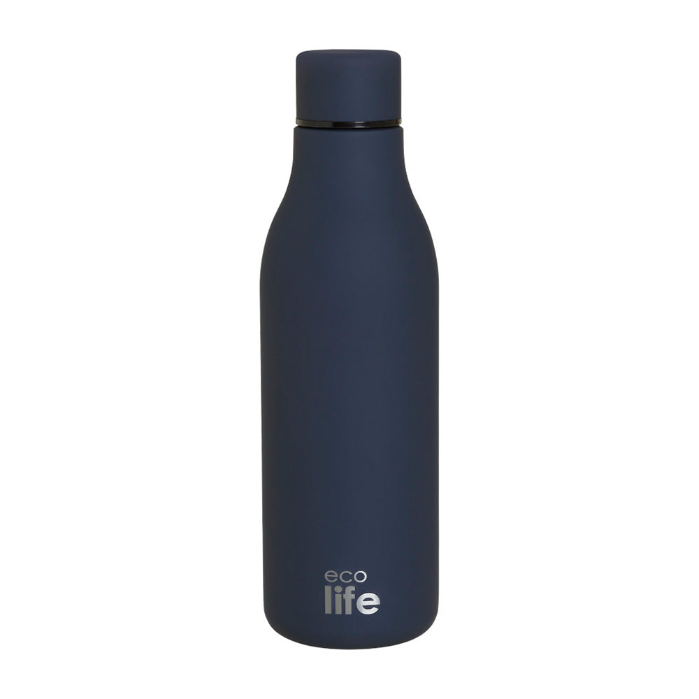 Ecolife Μεταλλικό Μπουκάλι Θερμός Midnight Blue 550 ml