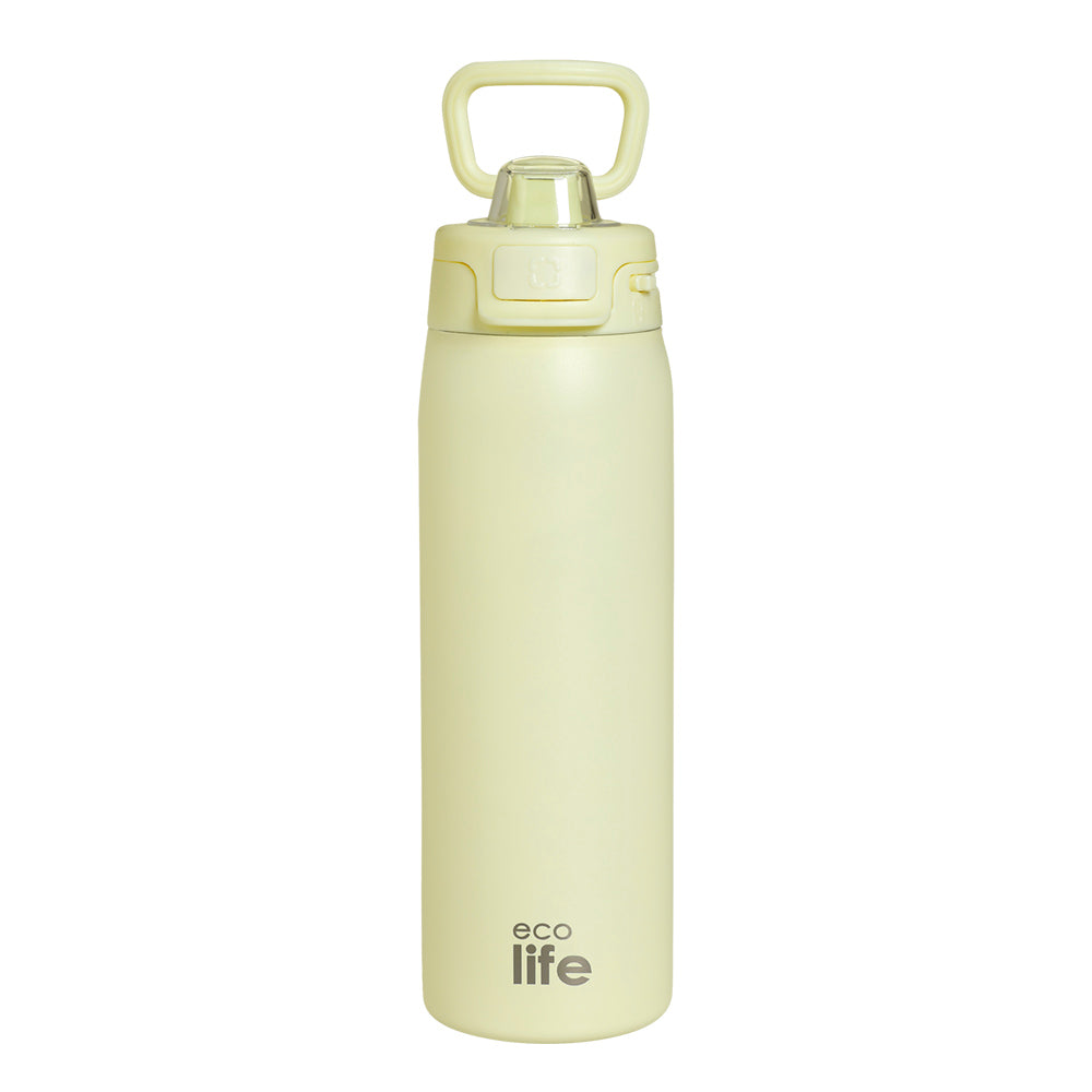 Ecolife Μεταλλικό Μπουκάλι Θερμός Off White 650 ml