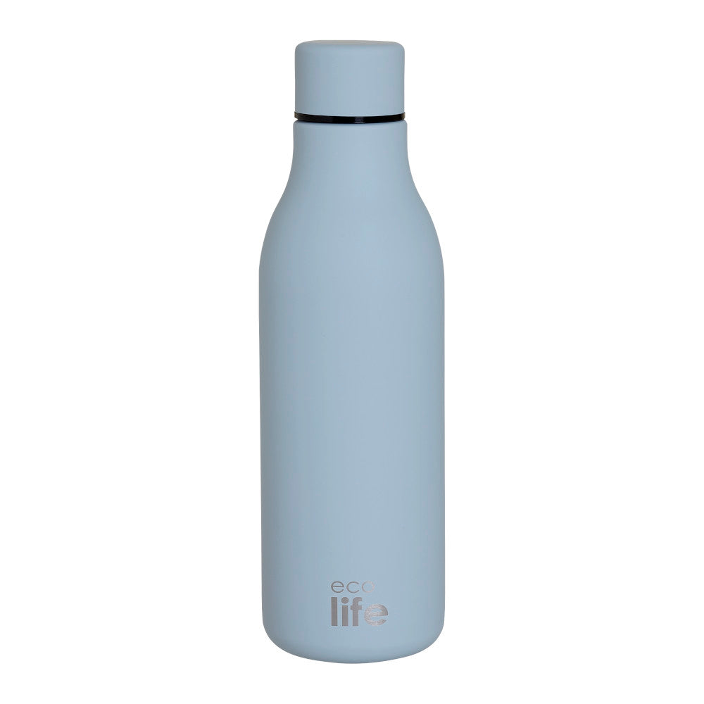 Ecolife Μεταλλικό Μπουκάλι Θερμός Powder Blue 550 ml