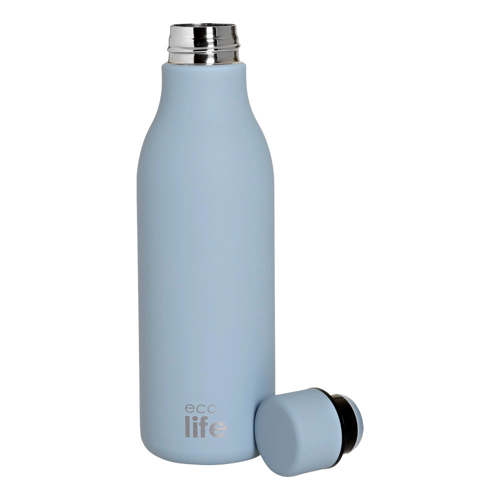 Ecolife Μεταλλικό Μπουκάλι Θερμός Powder Blue 550 ml