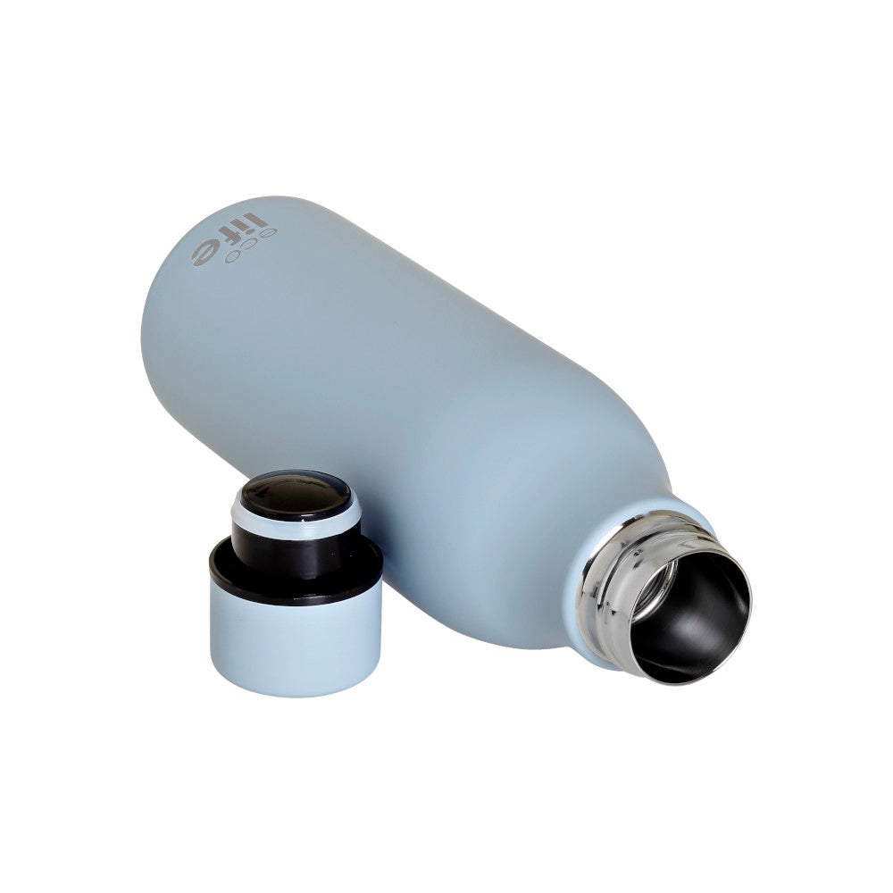 Ecolife Μεταλλικό Μπουκάλι Θερμός Powder Blue 550 ml