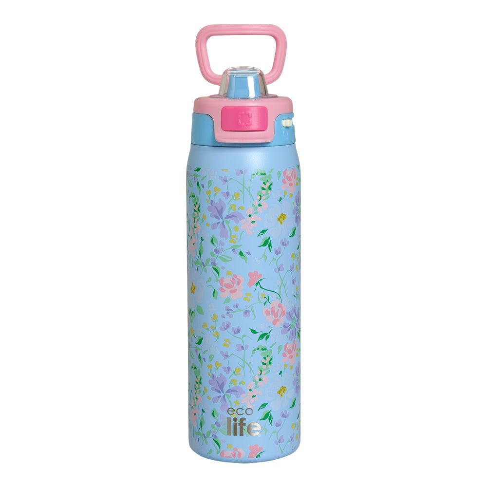 Ecolife Μεταλλικό Μπουκάλι Θερμός Springtime 650 ml