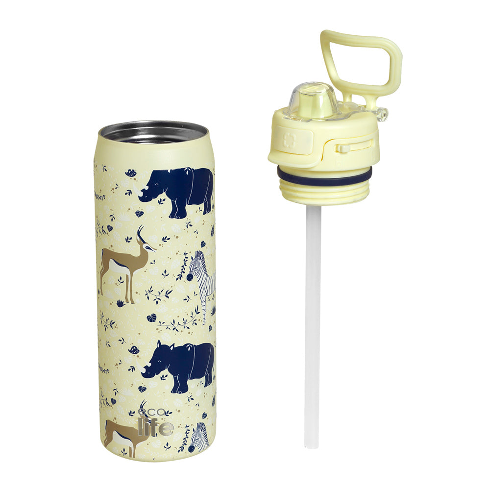 Ecolife Μεταλλικό Μπουκάλι Θερμός Wildlife 650 ml