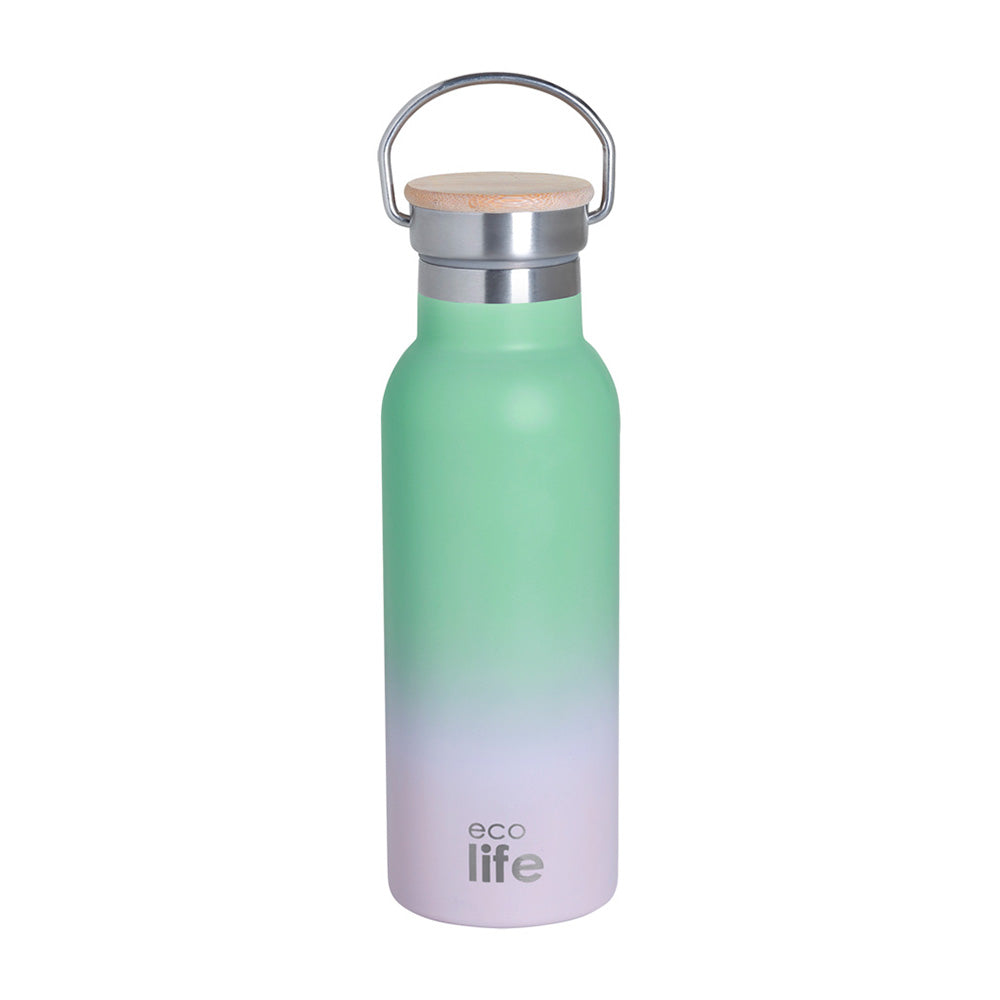 EcolifeEcolife Μεταλλικό Μπουκάλι Θερμός Ice Cream Bamboo Lid 500 mlpapell.gr