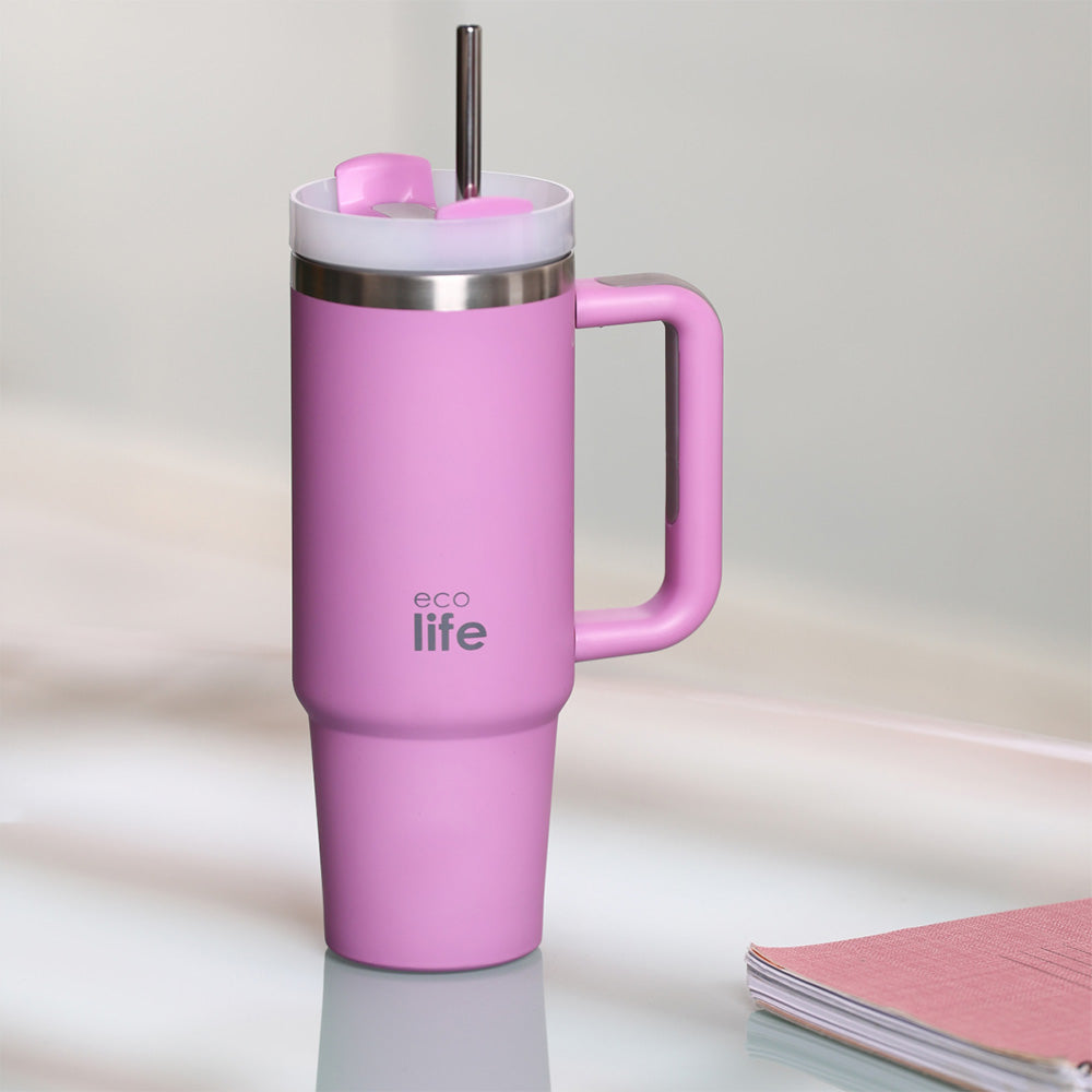 EcolifeEcolife Μεταλλικό Ποτήρι Θερμός (Με Καλαμάκι) Iris 900 mlpapell.gr
