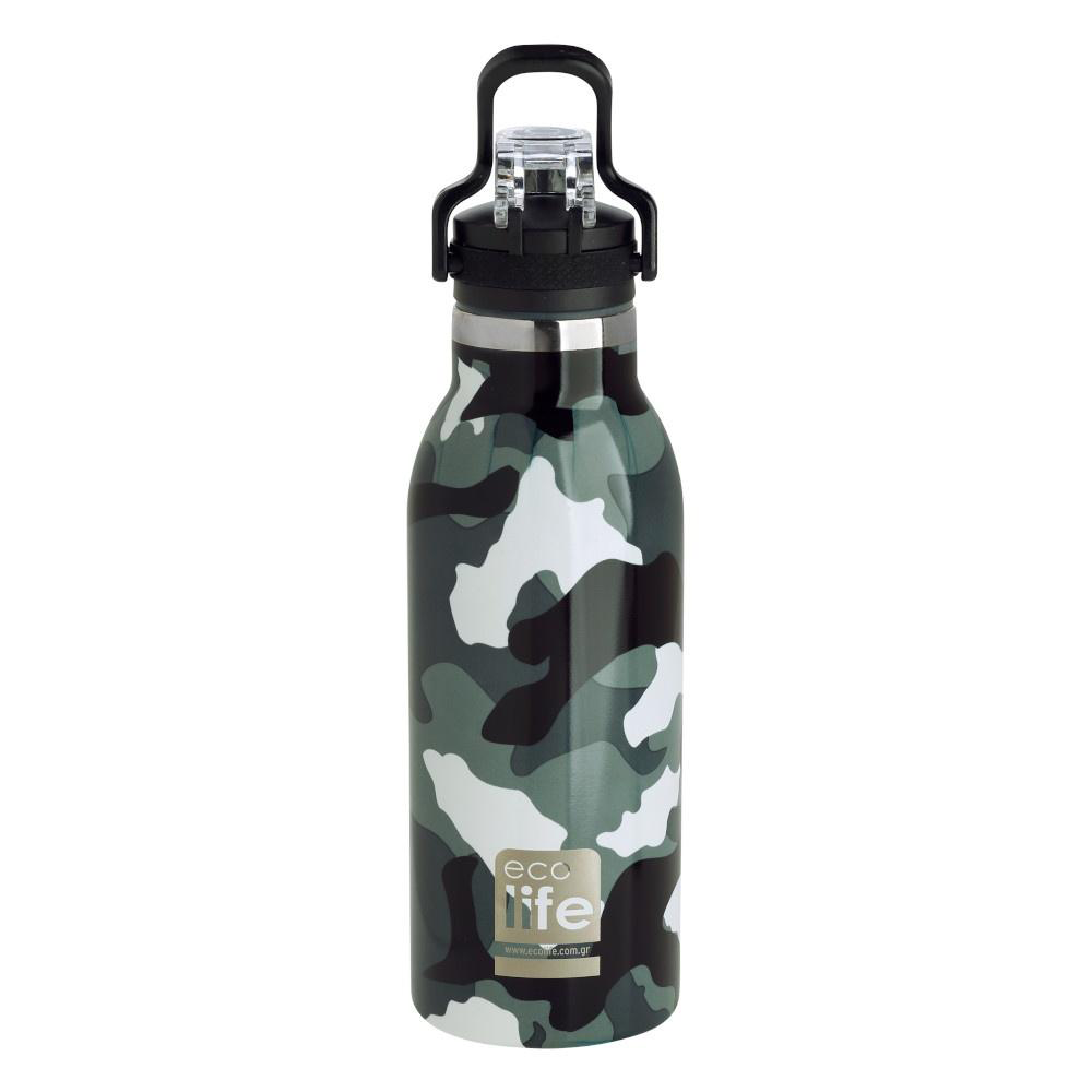 ECOLIFEEcolife Μεταλλικό Θερμός Camouflage 550 mlpapell.gr