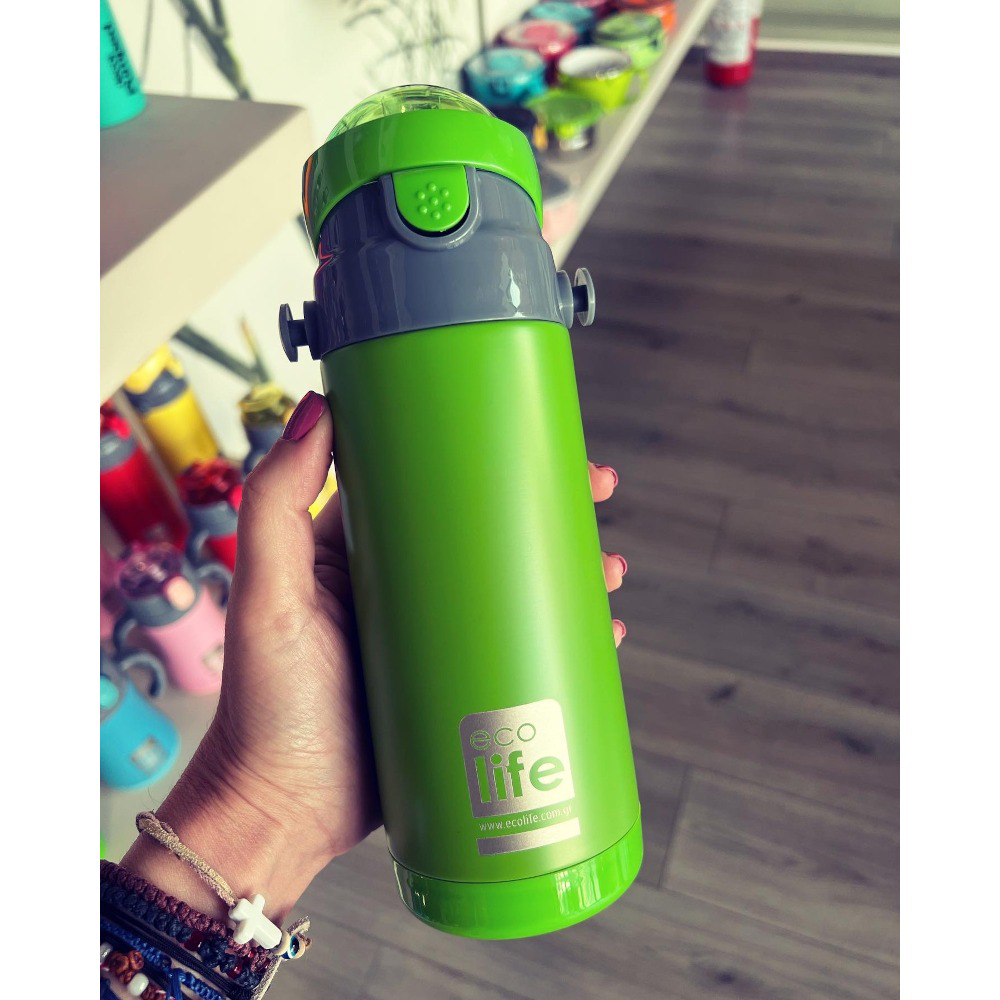 ECOLIFEEcolife Μεταλλικό Θερμός Παιδικό Πράσινο 400 mlpapell.gr