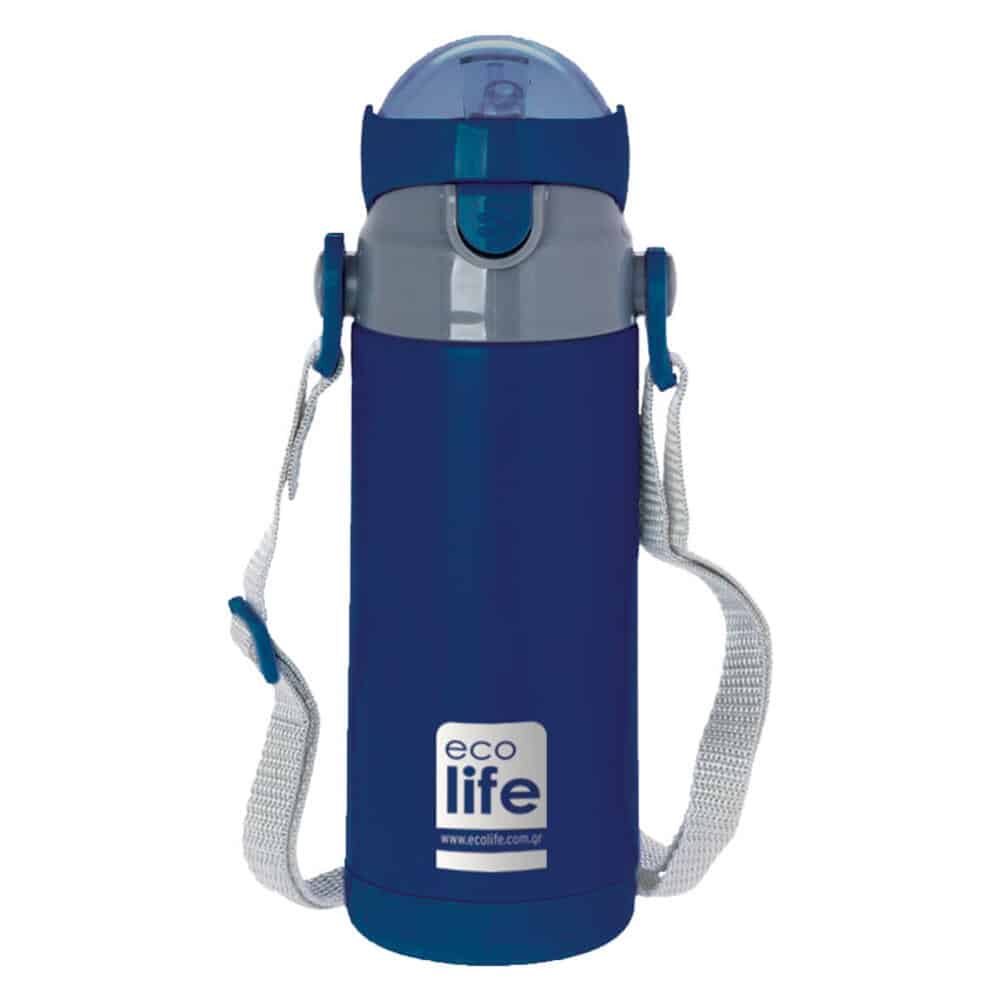 Ecolife Μεταλλικο Θερμος Παιδικο 400Ml - Σκουρο Μπλε