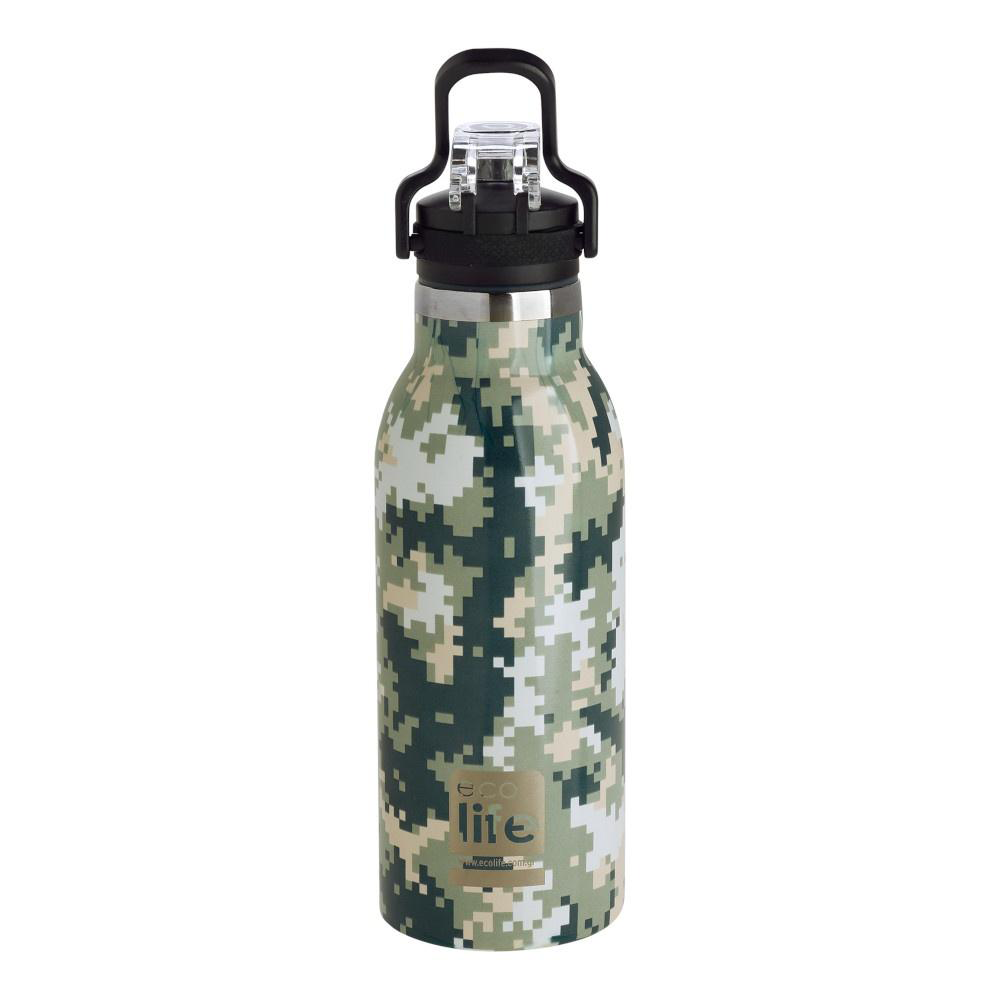Ecolife Μεταλλικό Θερμός Pixels 550 ml