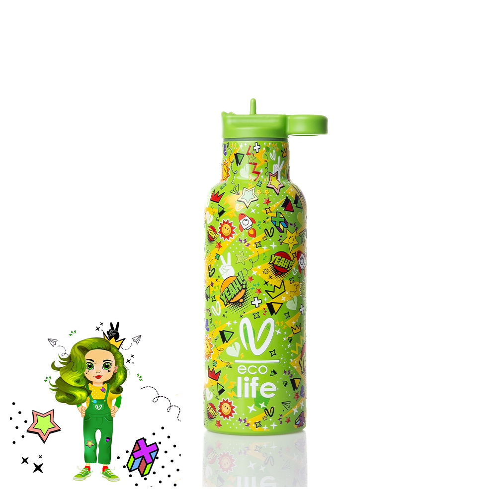 EcolifeEcolife Ανοξείδωτο Παγούρι Θερμός Vasiliki - Borola 500mlpapell.gr