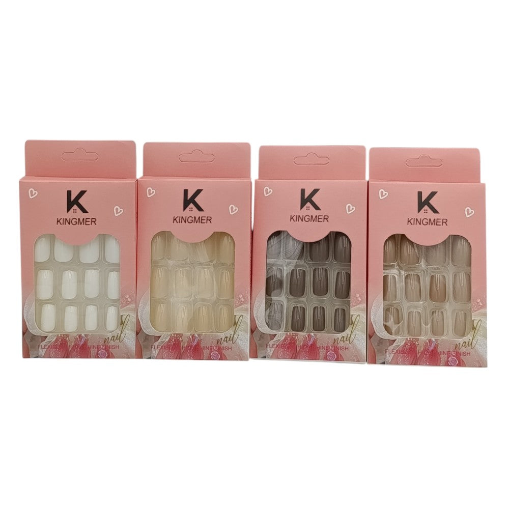 Εφηβικά Αυτοκόλλητα Νυχιών Μονόχρωμα Διάφορα Χρώματα - 1 Τμχ