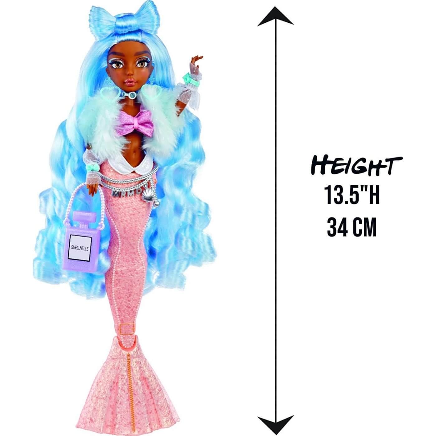 MgaMga Entertainment Mermaze Mermaidz Shellnelle Mermaid Color Change Κουκλα - Γοργονα - Shellnellepapell.gr