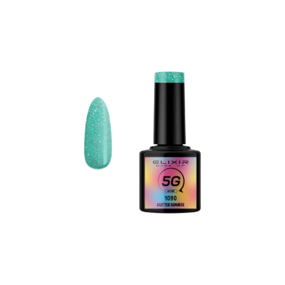 Elixir Ημιμόνιμο Βερνίκι #1090 Glitter Sunrise 8ml