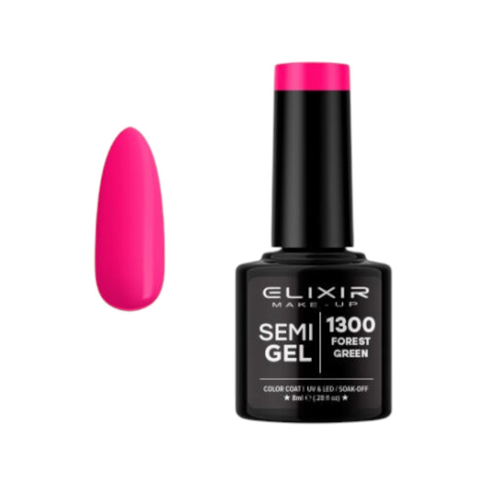 Elixir Ημιμόνιμο Βερνίκι #1300 Hot Pink 8ml
