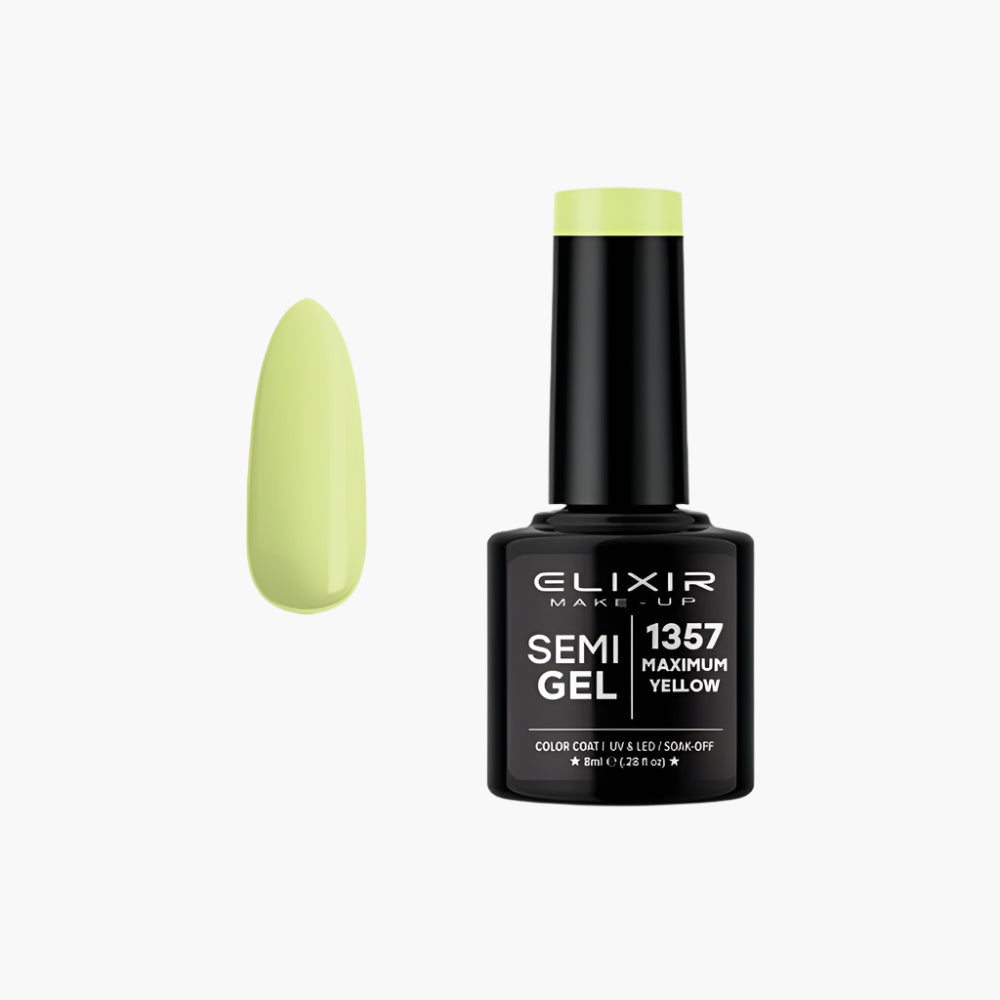 ElixirElixir Ημιμόνιμο Bερνίκι # 1357 Maximum Yellow 8 mlpapell.gr