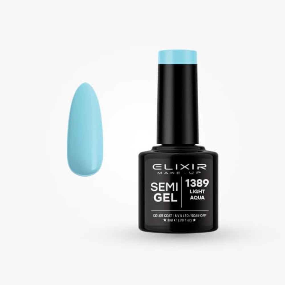 Elixir Ημιμόνιμο Βερνίκι #1389 Light Aqua 8ml