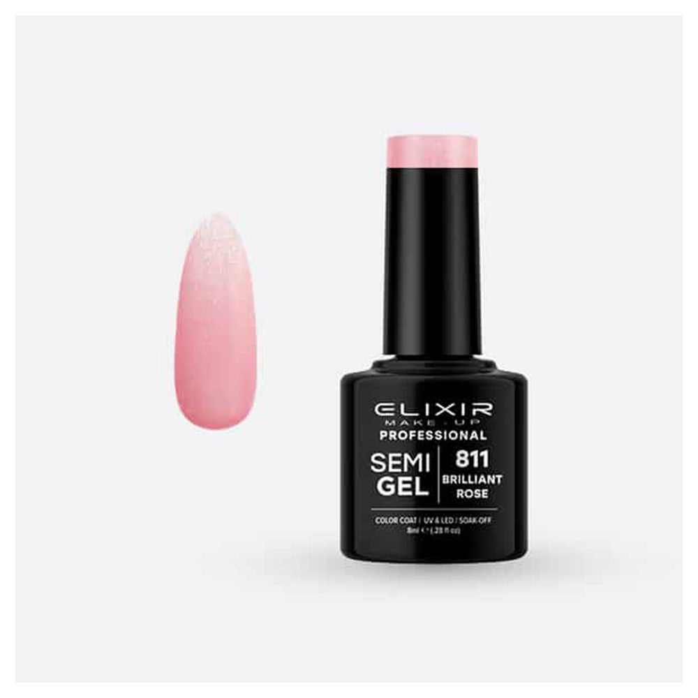 Elixir Ημιμόνιμο Βερνίκι #811 Brilliant Rose 8ml