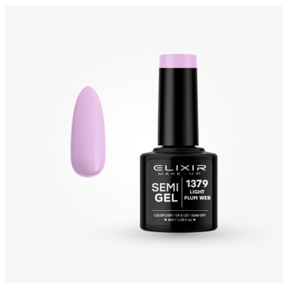 ElixirElixir Ημιμόνιμο Bερνίκι #1379 Light Plum Web 8mlpapell.gr