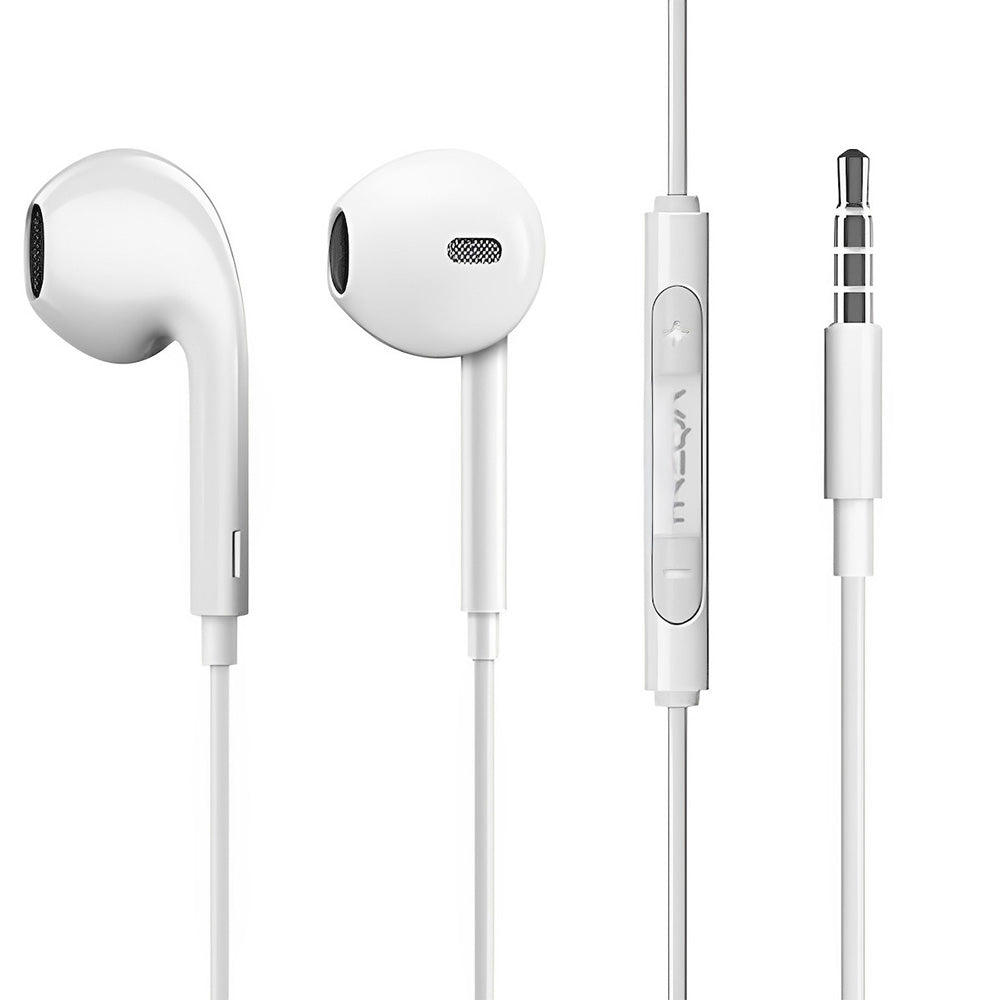 Treqa Ακουστικά Με Βύσμα Λευκά 3.5mm
