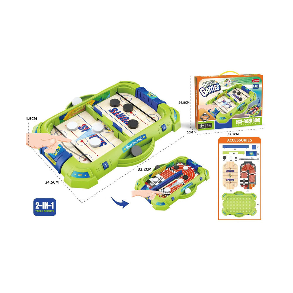 Επιτραπέζιο Ice Hockey Και Στίβος 2 Σε 1