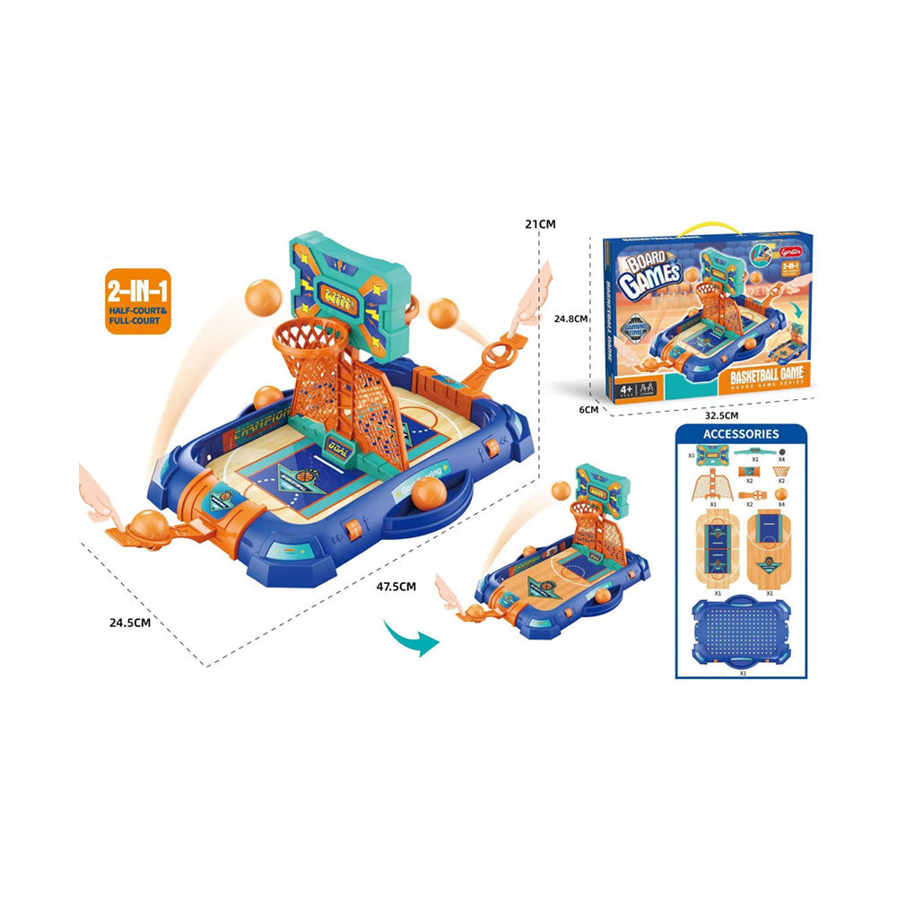 Επιτραπέζιο Μπασκετάκι Μονό ή Διπλό 2 Σε 1