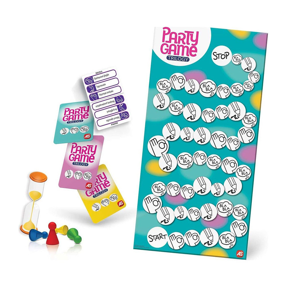 Επιτραπέζιο Παιχνίδι Party Game Trilogy Για Ηλικίες 8+ Χρονών Και 3-16 Παίκτες